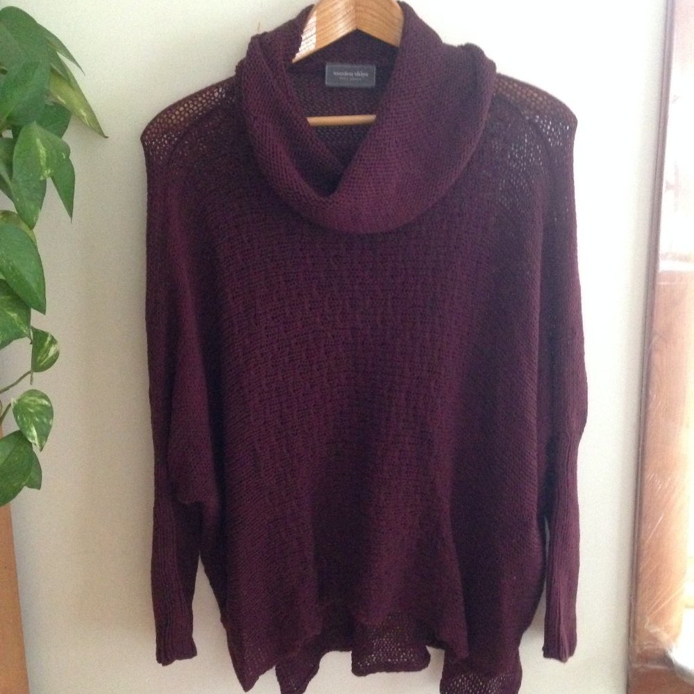 Wooden Ships Loose Knit Cowl Neck Sweater